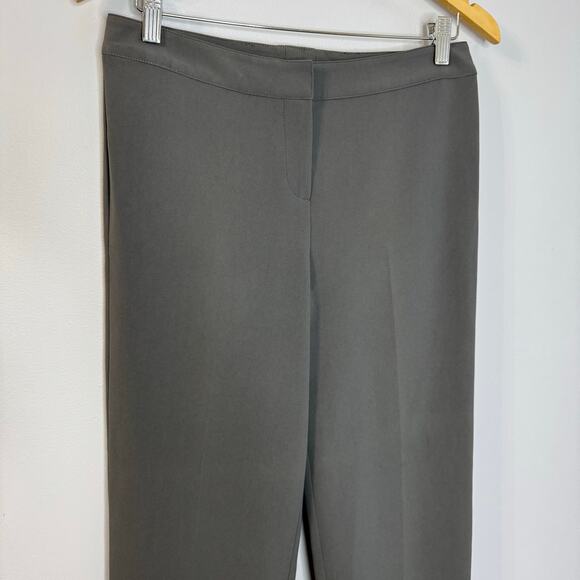 St. John Women’s Trousers Dress Pants Flat Front Career Office Women's 4 Grey - Picture 2 of 7